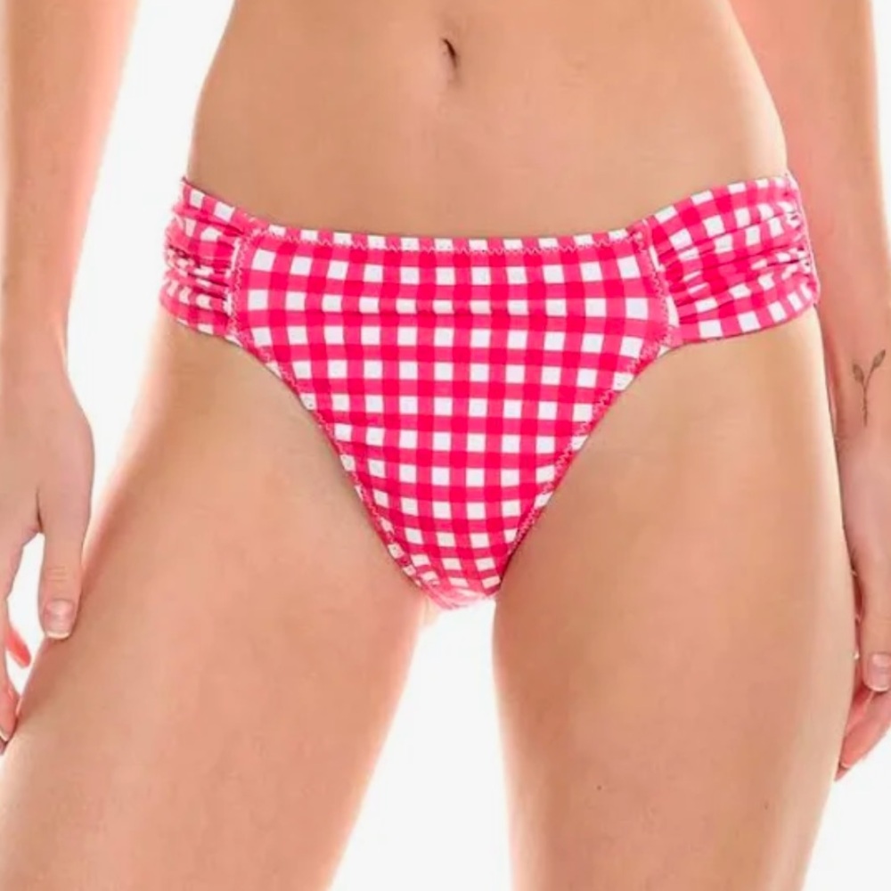 Tommy Bahama Pink Gingham Bikini Bottom